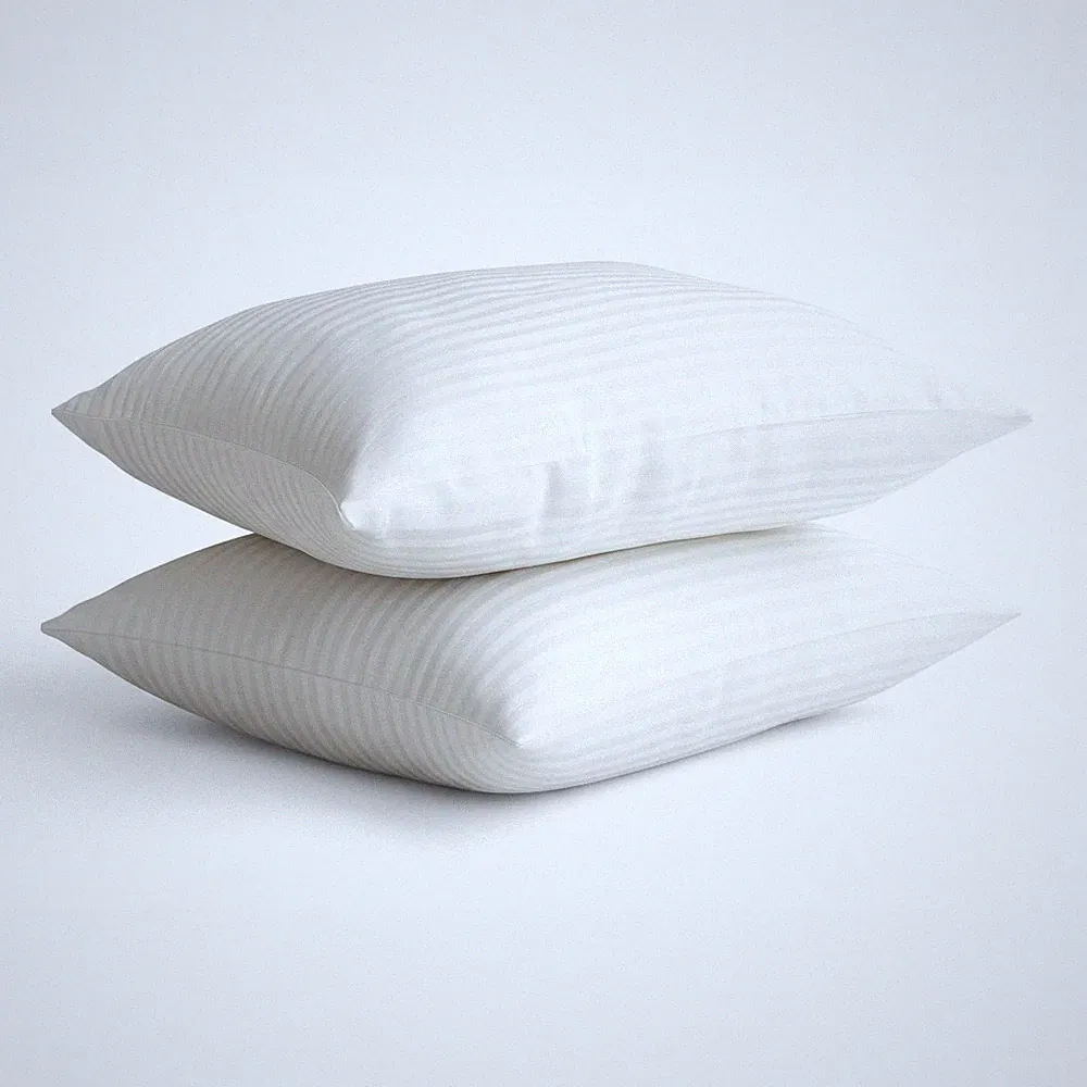 100% Egyptian Cotton Pillow Protectors with Zipper 2Pack Standard Queen King