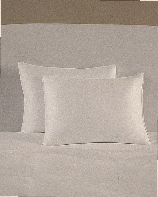 ITALY SFERRA FIONA LONG-STAPLE COTTON SATEEN WHITE PILLOW PROTECTOR